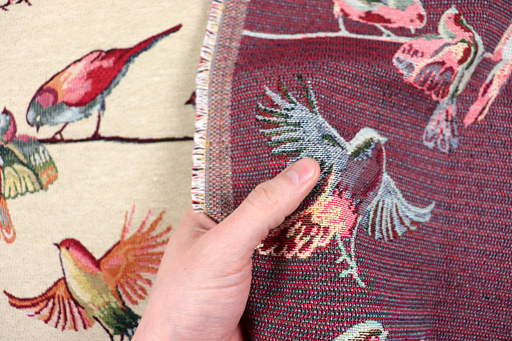 Sie haben ja wohl nen Vogel - auf hochwertigem Gobelin! Ds6350 Dekostoff Gobelin Voegel S4 Dekostoffe NEU  Gobelin - Vögel