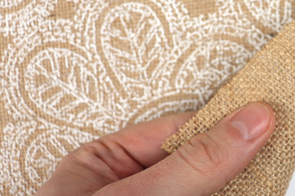Der elegante Mix aus Spitze und Jute - umwerfend natürlich! Ds6369 Jute Beflockt Spitze Spitze Jute beflockt - Spitze