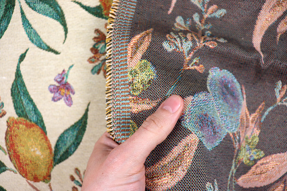 Wenn das Leben dir Zitronen gibt, mach Kissen, Polster, Vorhänge oder Taschen aus dem Gobelin! Ds6383 Gobelin Zitronen Gobelin Blumen Gobelin - Zitronen