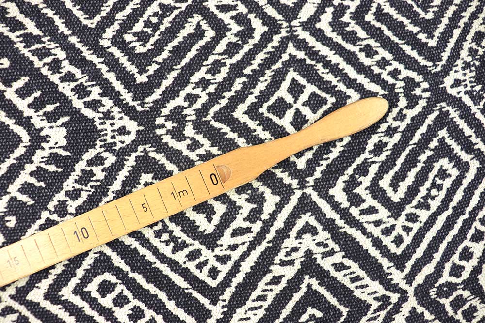 Super schwer, grob strukturiert und mit Recyclinganteil - ein hochwertiger, stabiler Hingucker für Taschen, Bodenkissen & Hängematten Ds6395 Dekostoff Robusta Geo S4 Juli Dekostoff Robusta - Geo