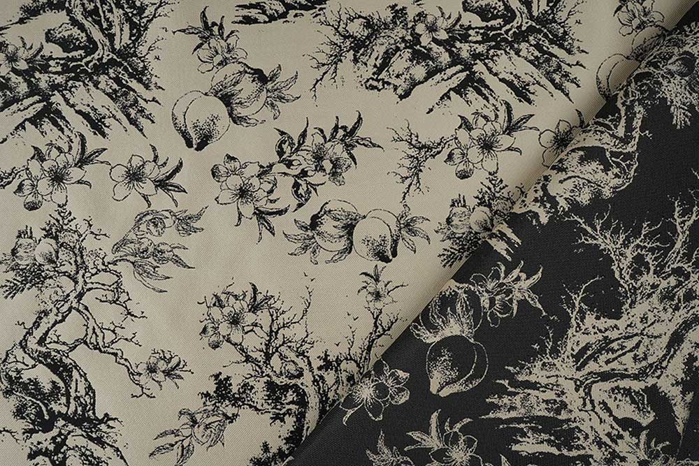 Nostalgisch anmutender, glänzender Stoff für elegante Auftritte und ganz besondere Kostümideen Fn1294 Brokat Toile De Jouy S4(1) Dekostoffe NEU  Brokat - Toile de Jouy
