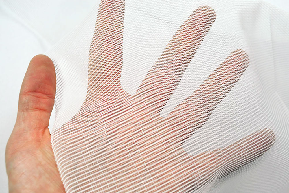 In Deutschland produzierter, überbreiter Gardinenstoff mit Bleiband - ein Klassiker zum Top-Preis! Gs5122 Gardinenstoff Transparent Weiss Gardinen transparent Gardinenstoff transparent - Bleiband - 260 cm - Weiß