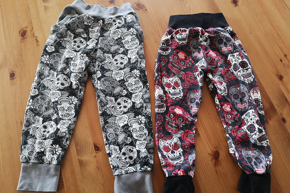 Cooles Motiv im mexikanischen Stil auf hochwertiger, sehr elastischer Jersey-Qualität  Bk6587250 Jersey Totenkopf Rot S4y Februar Jersey - Totenköpfe - Rot