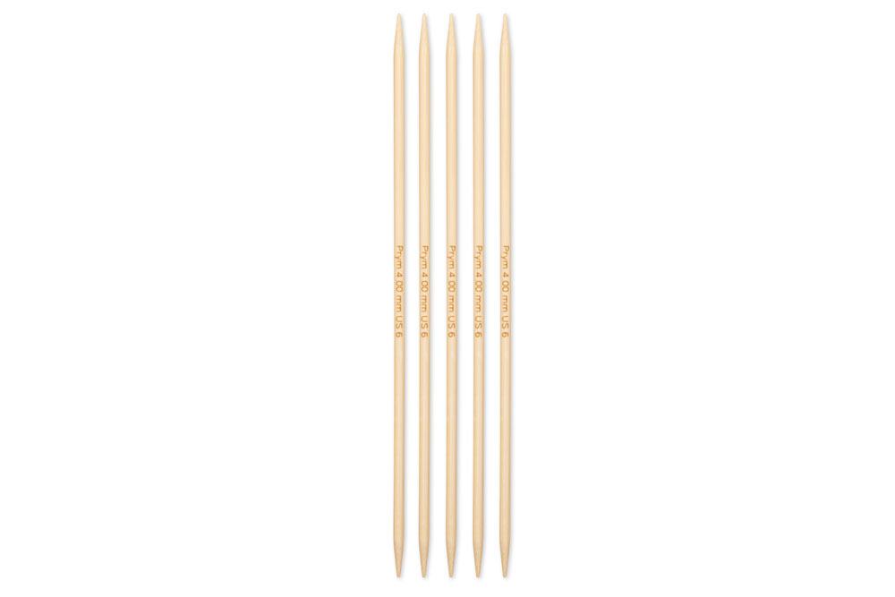 Ks1098 Stricknadeln Strumpfstricknadeln Prym 20 cm - 4,0 mm Bambus