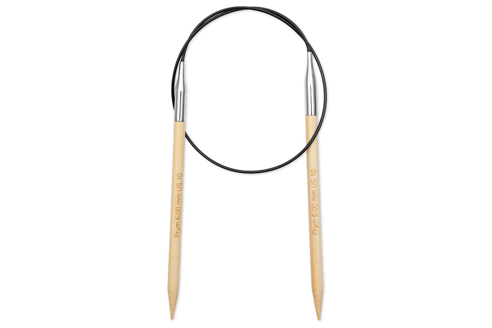 Ks1108 Nadeln Rundstricknadeln Prym 60 cm - 6,0 mm Bambus
