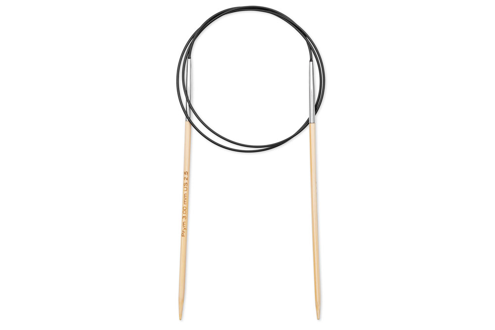 Ks1110 Rundstricknadeln Rundstricknadeln Prym 80 cm - 3,0 mm Bambus