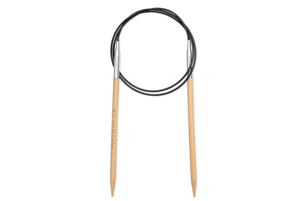 Ks1114 Rundstricknadeln Rundstricknadeln Prym 80 cm - 5,0 mm Bambus