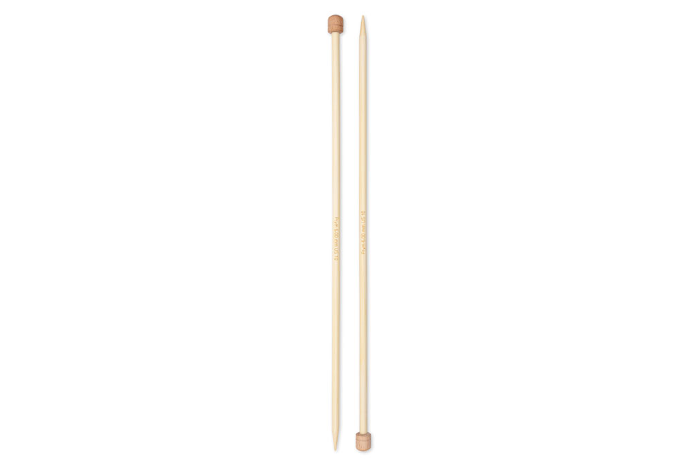 Ks1129 Stricknadeln Jackenstricknadeln Prym 33 cm - 6,0 mm Bambus