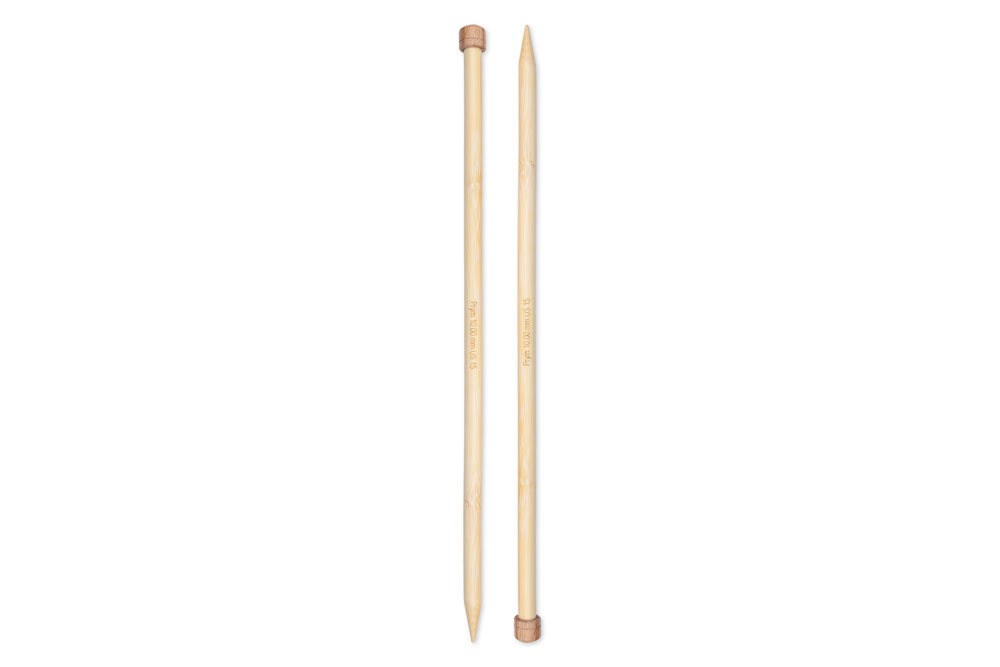 Ks1133 Stricknadeln Jackenstricknadeln Prym 33 cm - 10,0 mm Bambus
