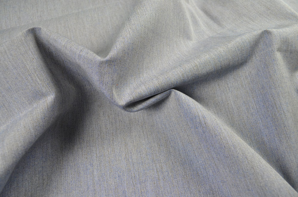 Dezenter Outdoorstoff mit Eigenschaften, die überzeugen. B--Ware-Qualität Ma5046540 Melange Stoffe Blau S4y(1) Outdoor Bezugsstoffe Markisen- und Outdoorstoff - Beach - Blau - B-Ware