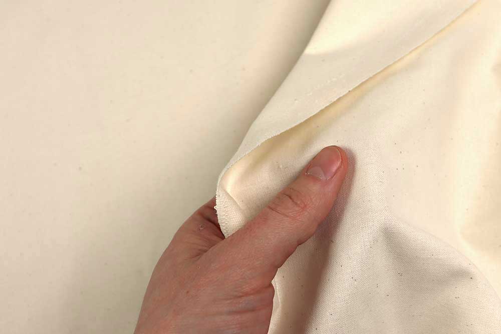 Schwer entflammbares Baumwoll-Segeltuch, ca. 520 cm breit - ohne Mittelnaht, für großflächige Projekte Segeltuch Sand S4 B1(1) Schwer entflammbar B1 Segeltuch B1 520 cm - Farbe: Sand