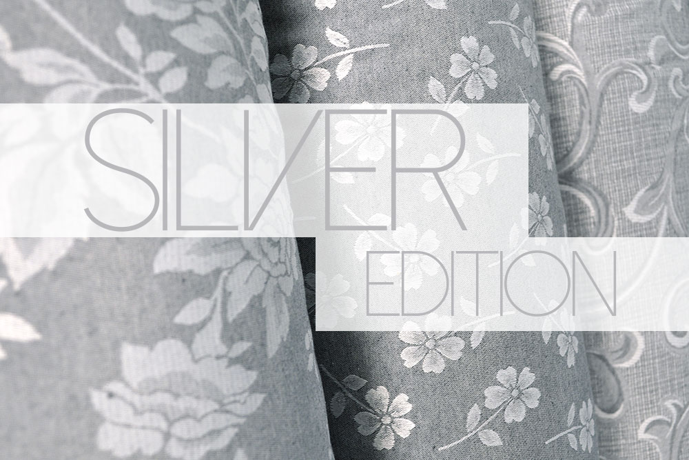 Der Klassiker "Paisley" - aufwendig verwebt, in edlen Silbertönen auf überbreitem Mischgewebe - Premiumware zum Top-Preis! Ds3196 Dekostoff Jacquard Ueberbreit Paisley Übergardinen Dekostoff Jacquard - Silver Edition - Paisley - 280 cm