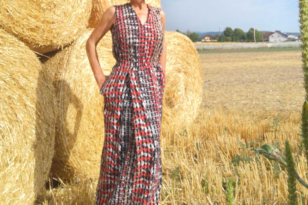 Farbharmonischer Jersey mit eingearbeitetem Muster - ein Materialmix mit Wow-Effekt! Sp148071 Bekleidungsstoff S4 sonstige Muster Strukturjersey - Ferida