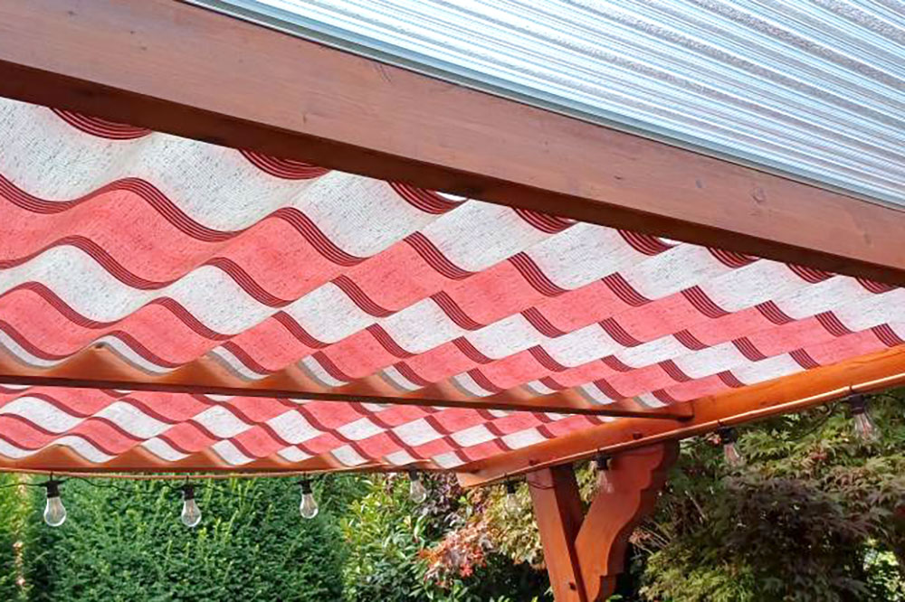 Markisen-Angebot! Wasser- und schmutzabweisender Stoff mit klassischem Muster für Balkon, Terrasse und Garten Sp150018 Markisenstoff SALE Segeltuch/Markisenstoffe Markisenstoff wasser- und schmutzabweisend - Trapani