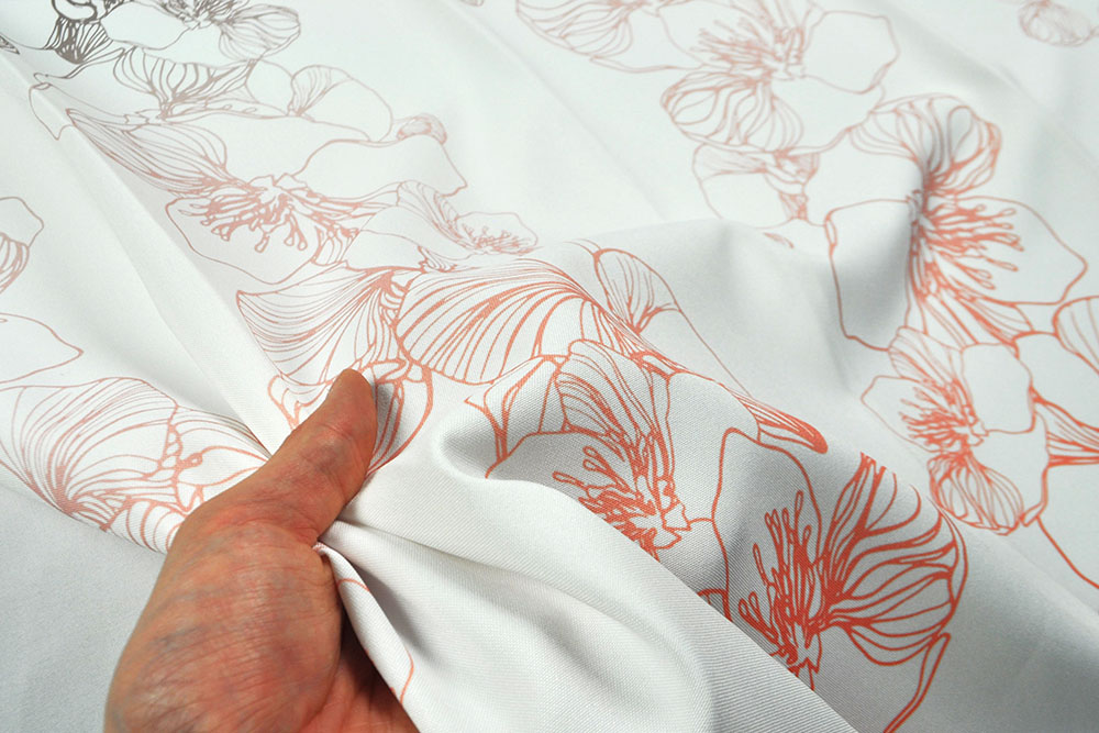Stoff mit Stil aus der JOOP!-Kollektion - lassen Sie Ihr Zuhause in neuem Glanz erstrahlen! Sp152003 Gardinenstoff Blumen Verlauf S4 Logo Sonderposten Gardinen JOOP! - Gardinenstoff Flower Fade