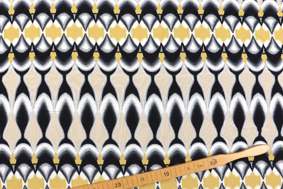 Luftig-lockere Ware aus Viskose - ein Traum von einem Stoff mit schönem Design! Sp155079 Sonderposten NEU Viskosestoff - Manjula