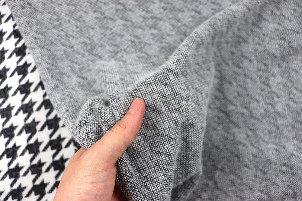 Samtig weicher Strick mit trendigem Hahnentritt-Muster Sp155233 Sale Winterstoffe Strickstoff Mohair-Style - Hahnentritt
