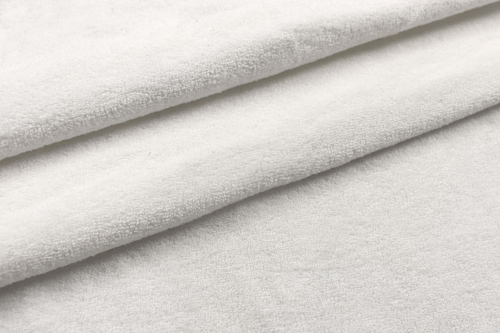 Schlauchware als weißer Frottee, super stretchig und schön weich! Sp167023 Frottee Schlauch Hand Kinderstoffe Frottee-Stretch-Schlauch - Weiß
