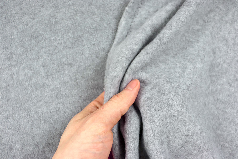 Grau melierter Fleece in herrlich weicher Qualität Sp168014 Polarfleece Melange Hellgrau Fleece Polarfleece Melange - Hellgrau