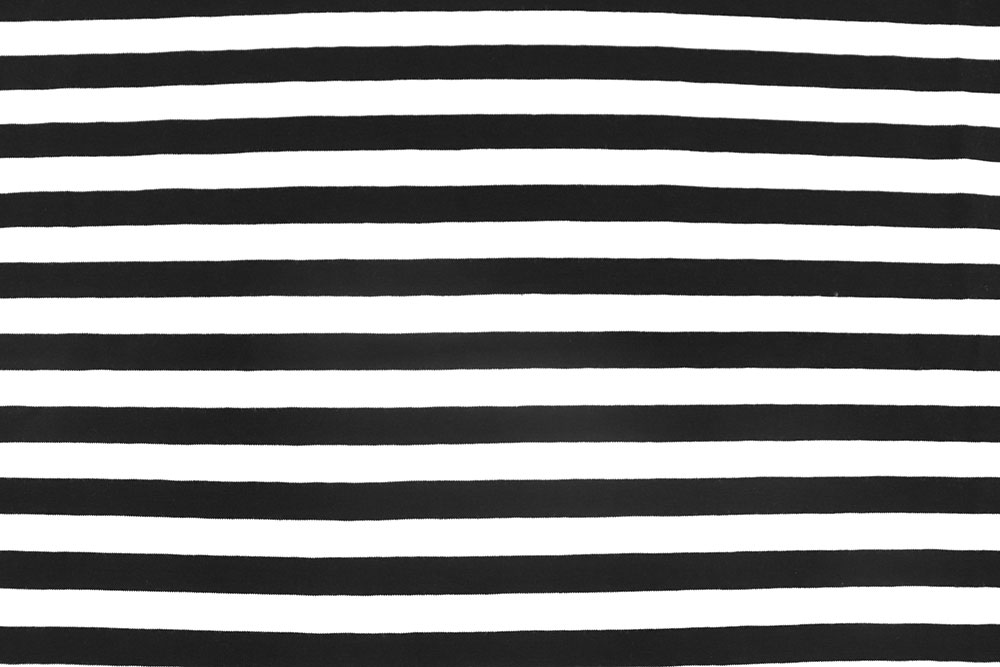 Zeitloser Jersey mit klassischem Querstreifenmuster Sp168026 Jersey Ringel S4 Streifen u. Ringel Baumwoll-Ringeljersey - Schwarz/Weiß