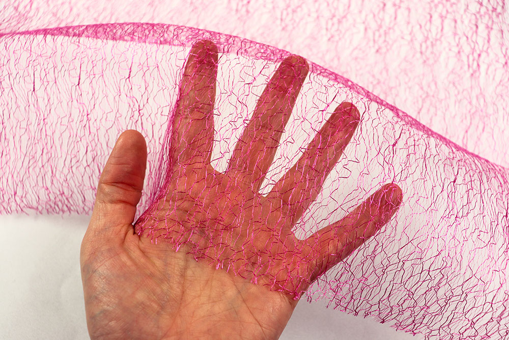 Effektvoller Tüll in knalligem Pink Sp168049 Spinnentuell Pink 2 Dekorationsstoffe Spinnentüll - Pink