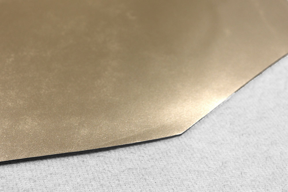Glatte Lederhaut zum absoluten Sparpreis! Sp171002 Echtleder Haut Glatt Gold S4 Sonderposten NEU Bastel-Leder - Gold - 1 qm - B-Ware