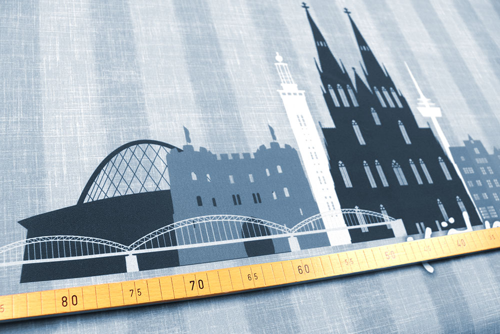 Wir lassen den Dom in Kölle - aber der Stoff kommt zu Ihnen! Sp171004 Strandkorbstoff Koeln (2) Outdoor Dekostoffe Strandkorb-Stoff - Köln