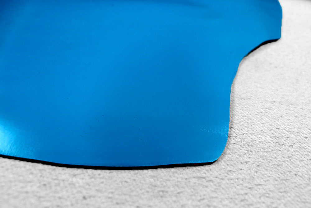 Glatte Lederhaut zum absoluten Sparpreis! Sp171008 Echtleder Haut Glatt Nachtblau S4 Sonderposten NEU Bastel-Leder - Blau - 1,5 qm - B-Ware