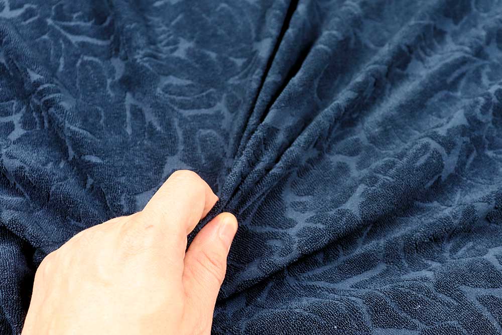 165 cm breiter Frotteejersey mit tropischem Design Sp174050 Frottee Stretch Monstera S4 Frottee Frottee-Stretch - Jungle