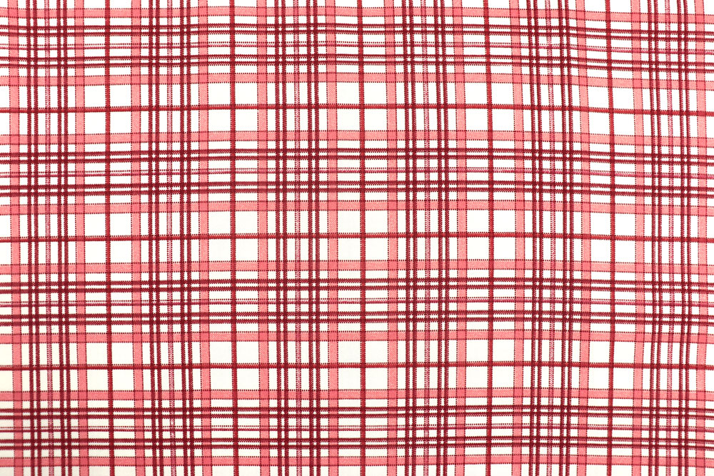 Karierter Deko-Satin für Gardinen, Bettwäsche und vieles mehr - überbreite Ware zum Spitzenpreis! Sp177003 Dekostoff Karo S4 Bettwäsche-Stoffe Dekostoff - Karo Red - 280 cm
