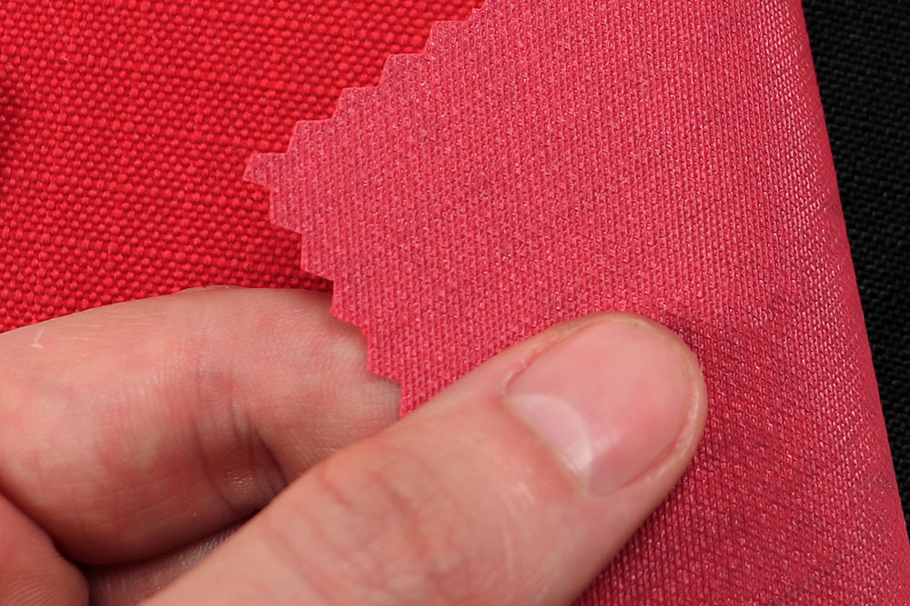 Roter Polyesterstoff mit PVC-Beschichtung, super reißfest, langlebig, wasserabweisend! Tg1210 Ripstop Rot Beschattungsstoff Ripstop - reißfest und wasserabweisend - Rot