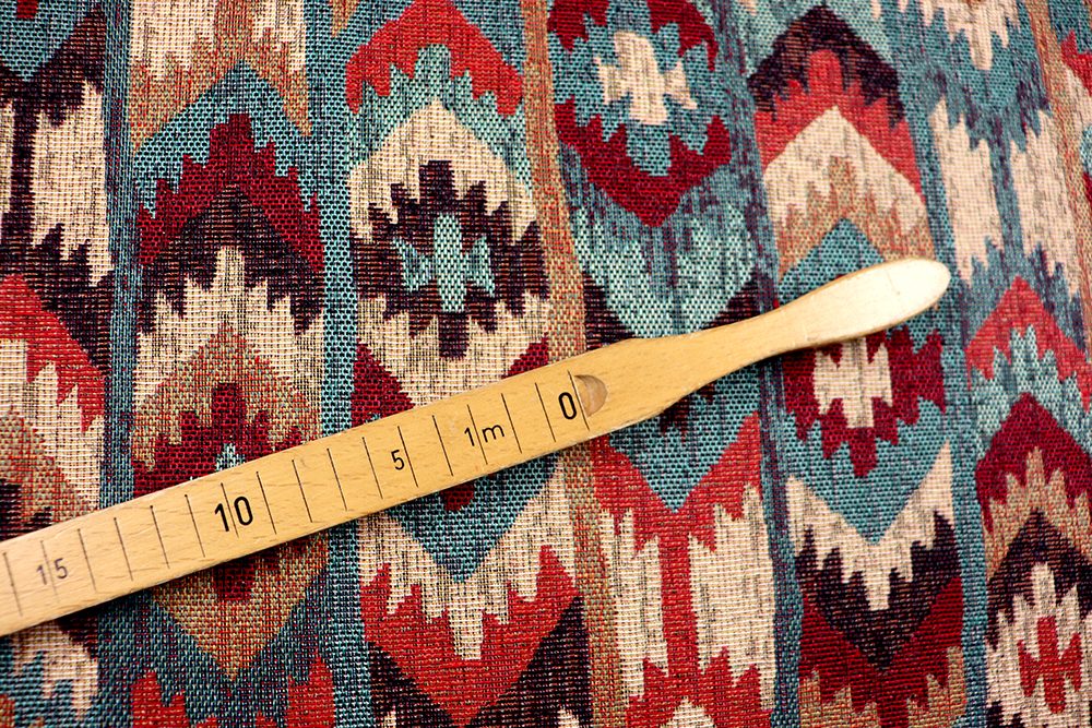 Kombination aus Jacquard und Anti-Rutsch mit Easy-Clean-Ausrüstung gegen Flecken und Milben! Tg1266 Teppichlaeufer Meterware Ethno 2(1) Anti-Rutsch-Stoffe Teppichläufer-Meterware - Jacquard - Ethno