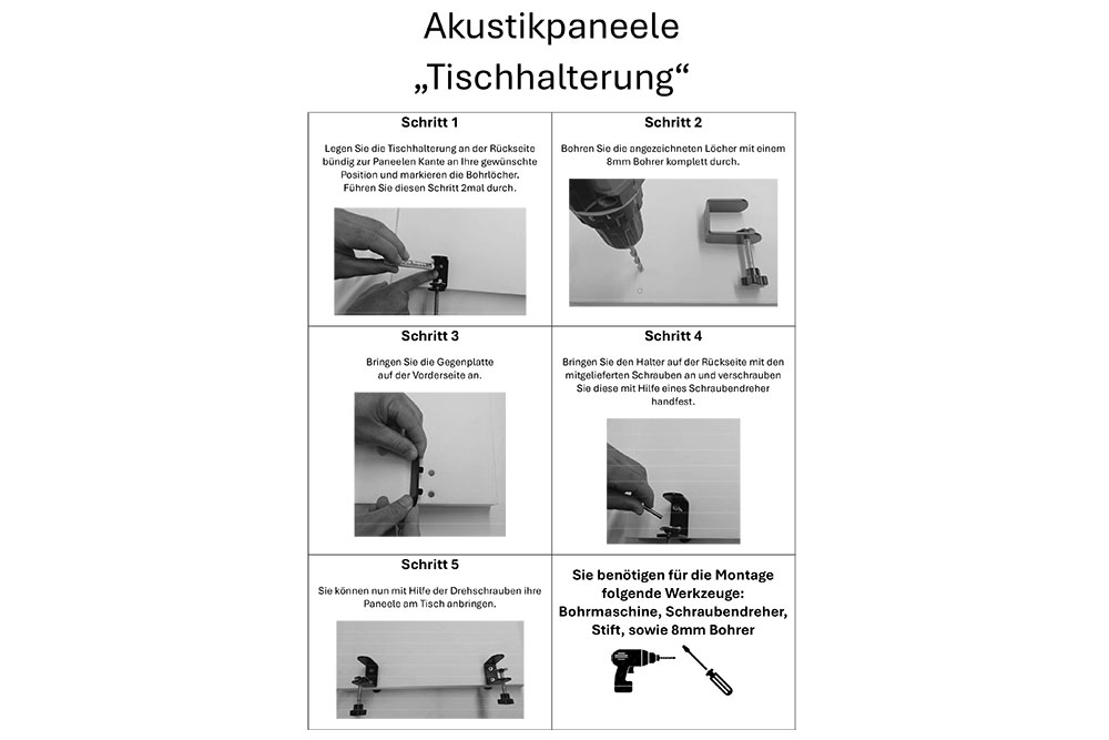 Ideal für Büro und Zuhause - Schallabsorbierendes Akustikpaneel mit Holz-Print für Ihren Schreibtisch! Ap103 Akustikpaneel Holz 109233 Bedruckt Akustikpaneele für Hotels Akustikpaneel Tisch - Holz-Paneele - 160 x 50 cm - inkl. Befestigung