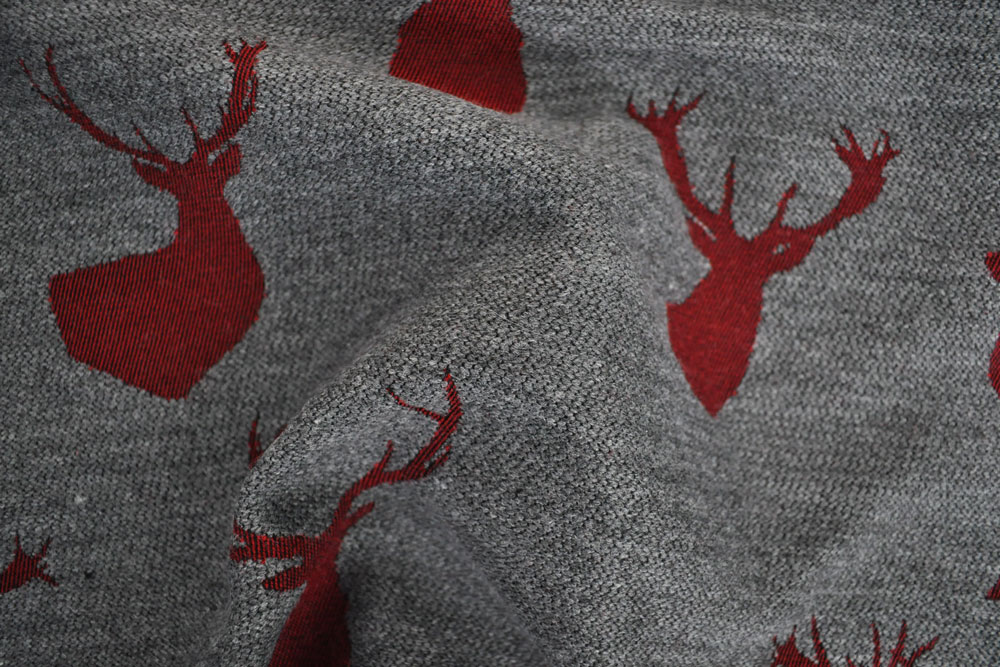 Schöner Wende-Jacquard im Landhaus-Style  Bd01 Ds2295 Jacquard Hirsche S4y Jacquard Wende-Jacquard - St. Andrä