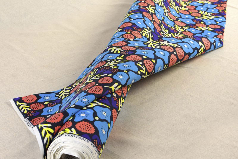 Ethno + Floral = Atemberaubendes Design im traditionellen Stil Afrikas! Bk7464 African Waxprint Afrika Wickelstoffe African Waxprint - Kesia