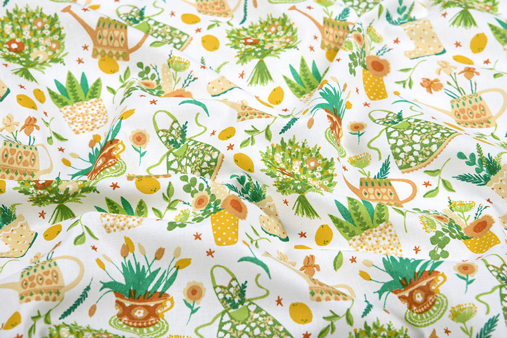 Frühlingsgefühle garantiert! Dieser floral bedruckte Baumwollstoff ist einfach zum Liebhaben! Co6657 Baumwollstoff Garten S4 Baumwolle Kinder Baumwoll-Dekostoff - Gartenparadies