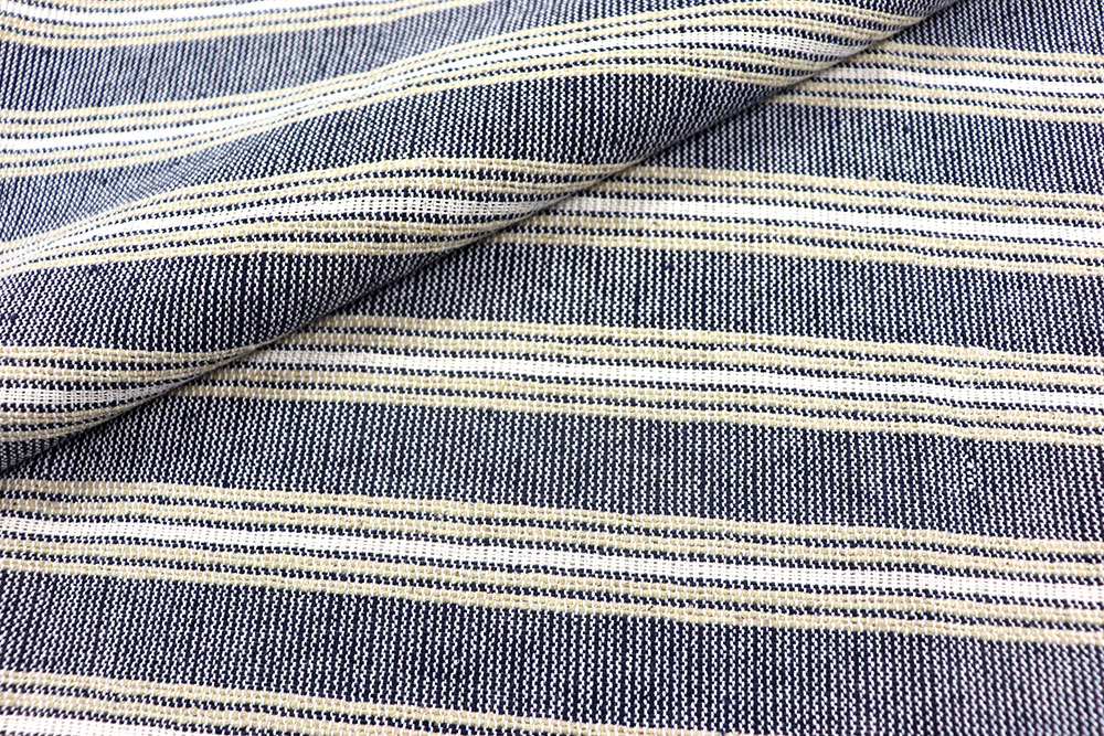 Schwere Baumwolle mit durchgewebtem Streifenmuster - ideal für robuste Kleidung, Taschen, Kissen und mehr Co6941 Baumwollstoff Webstreifen 1 Taschenstoffe Baumwollstoff Webstreifen - Bergamo