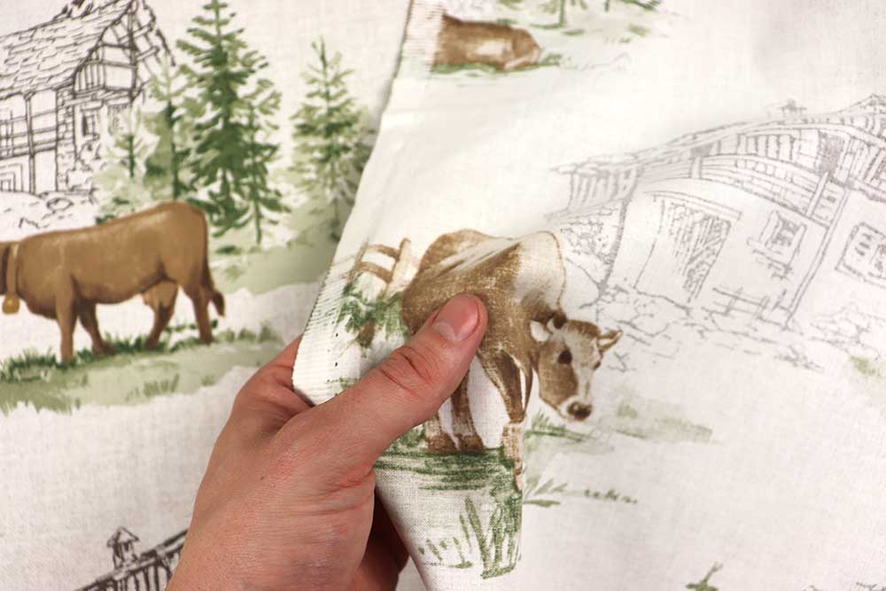 Gemütliches Alpen-Feeling für KReationen im Landhausstil - Muuuuuuuuuuuuuhtastisch! Co7018 Baumwollstoff Kuhweide S4 Baumwolle Bäuerlich Baumwollstoff - Kuhweide