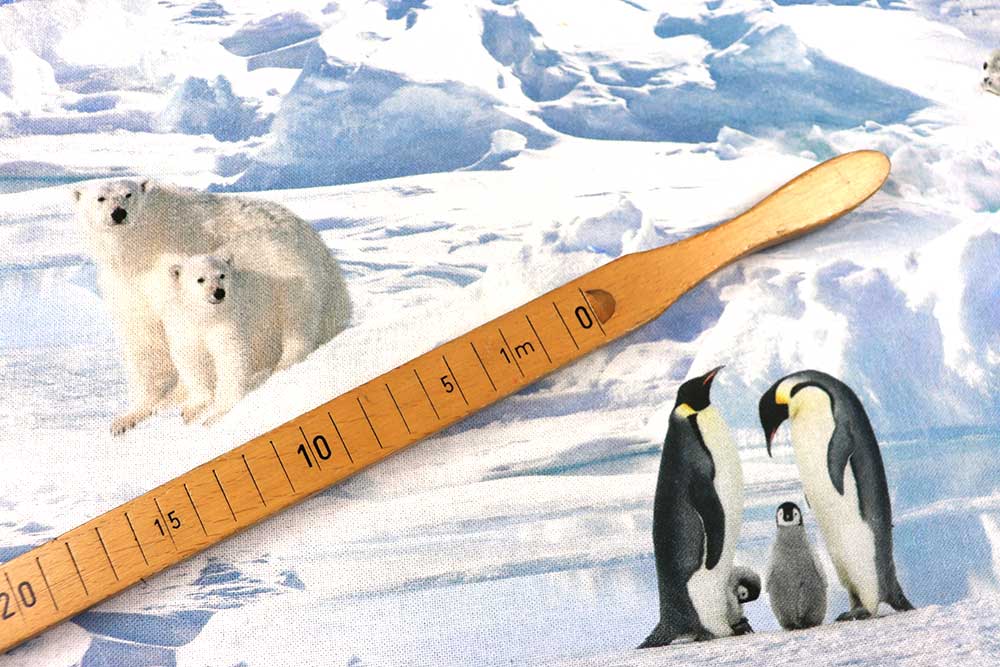Setzen Sie ein Zeichen und bieten Sie den Eisbären auf diesem digital bedruckten Dekostoff ein Zuhause! Ds2330 Dekostoff Digital Eisbaeren S4 Digital-Drucke Dekostoff Digitaldruck - Leben der Eisbären
