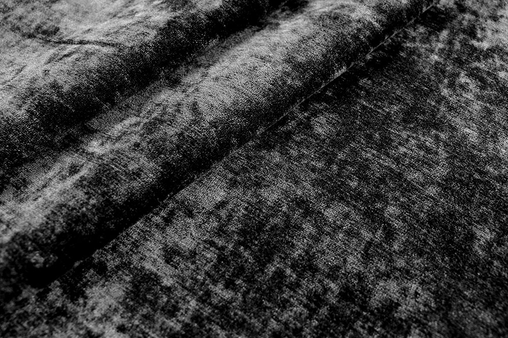 Wasserabweisend ausgerüsteter Chenille für Bezüge, Kissen, Vorhänge und vieles mehr! Ds3352 Chenille Wasserabweisend Chenille-Stoffe Chenille wasserabweisend - Schwarz - 280 cm