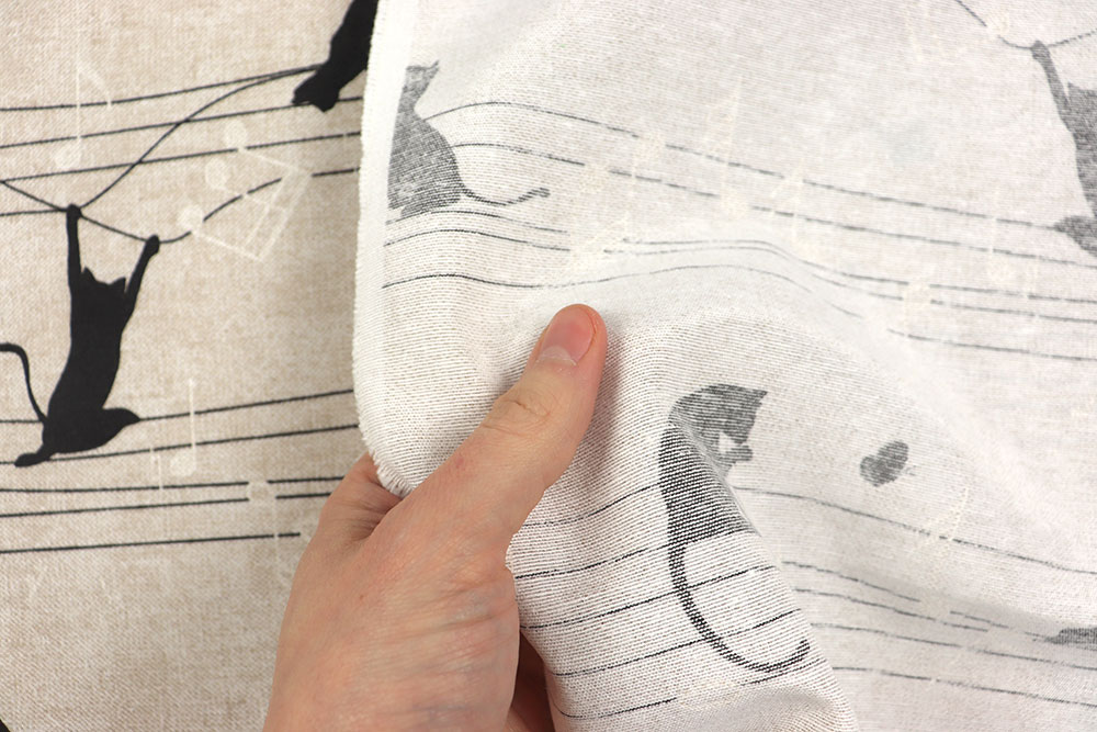 Ohren auf für Katzenmusik! Dieser süße Dekostoff im Leinenlook ist ideal für Musikfans und Tierliebhaber Ds3354 Dekostoff Katzen Musik S4 Dekostoffe NEU  Dekostoff - Musikalische Katzen - 280 cm