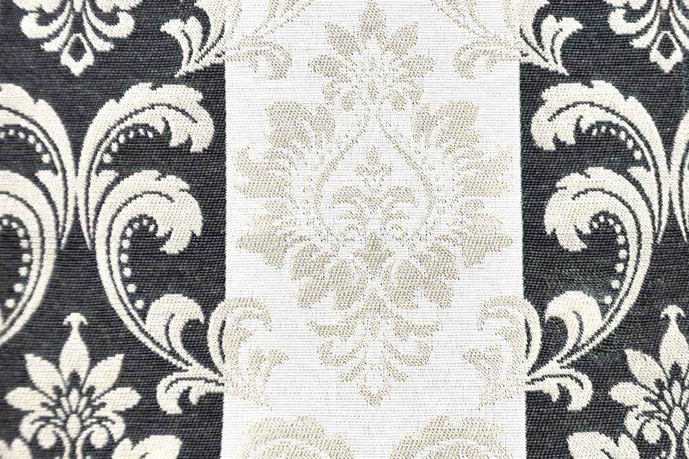 Königlicher Jacquard mit stilgerechtem Barockmotiv - schwer, fest und robust! Ds6088 Jacquard Barock Streifen S4 Übergardinen Jacquard Premium - Barock-Streifen