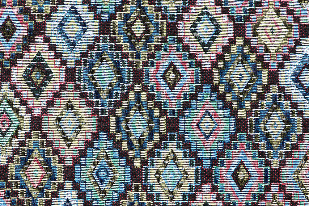 Besonders preiswerter, weicher Gobelin mit Rautendesign im Ethnostil Ds6198 Gobelin Geo S4 Taschenstoffe Gobelin Basic - Ethno