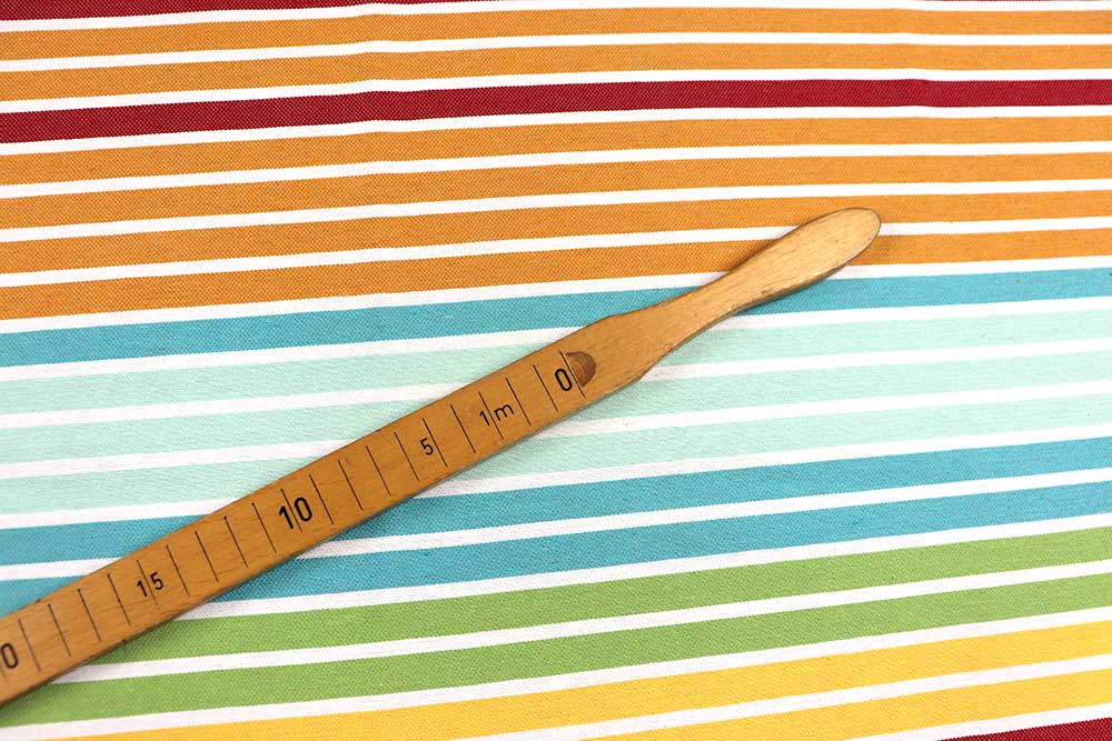 Bunter Jacquard in bunten Streifen – für kreative Wohnträume voller Lebensfreude! Ds6295 Dekostoff Bunte Streifen S4 Streifen - 280 cm Dekostoffe Dekostoff Jacquard - 280 cm - Bloom Stripes