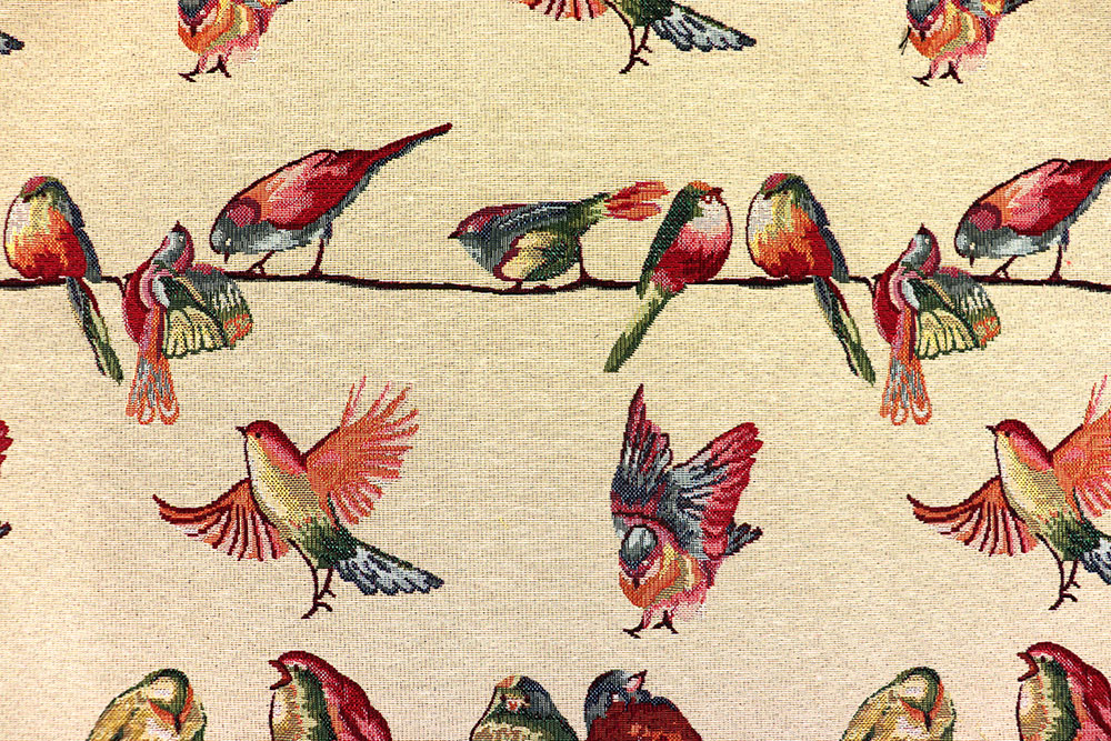 Sie haben ja wohl nen Vogel - auf hochwertigem Gobelin! Ds6350 Dekostoff Gobelin Voegel S4 Dekostoffe NEU  Gobelin - Vögel