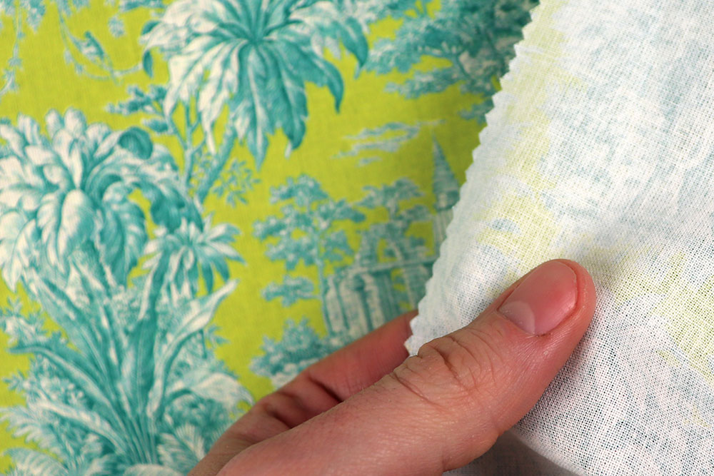 Toile de Jouy mal anders: Edler Cretonne mit Ethno-Motiv in verrückter Farbkombi! Ds6373 Baumwollstoff Toile De Jouy Gelb Gruen S4 Dekostoffe Toile de jouy Baumwollstoff - Toile de Jouy - Mayani Green