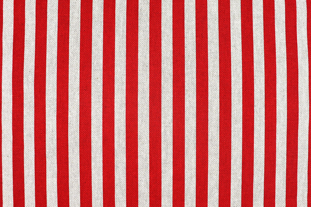 Klassisch gestreifter Dekostoff in rustikal-gemütlichem Leinen-Look Ds6412 Dekostoff Leinenoptik Streifen Rot S4 Dekostoffe NEU  Dekostoff Leinenoptik - Streifen - Natur/Rot