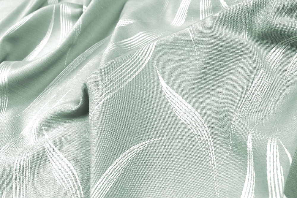 Zweiseitiger Jacquard mit zartem Muster – perfekt für elegante Heimtextilien und stilvolle Accessoires! Ds6417 Dekostoff Jacquard Salbei Gruen Rueckseite Dekostoffe Jacquard Dekostoff Jacquard - Waves - Salbei Light