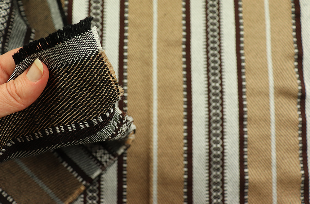 Ob für Ponchos, Indianerkostüme oder mexikanisches Flair - dieser Jacquard ist ein echter Alleskönner Fn1281 Mexico Braun(5) Kostümstoffe Kostüm-Jacquard - Poncho Brown
