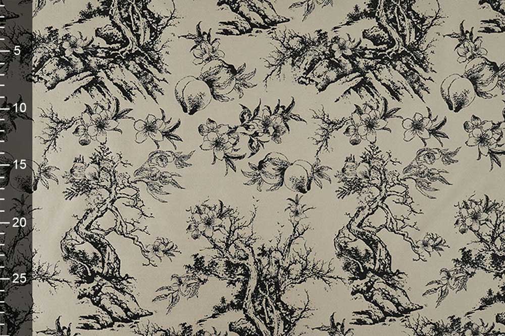 Nostalgisch anmutender, glänzender Stoff für elegante Auftritte und ganz besondere Kostümideen Fn1294 Brokat Toile De Jouy S4(1) Dekostoffe NEU  Brokat - Toile de Jouy